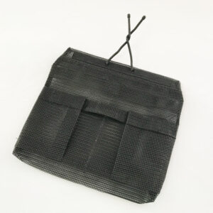 Black Poly-Mesh 3-Pocket Pouch